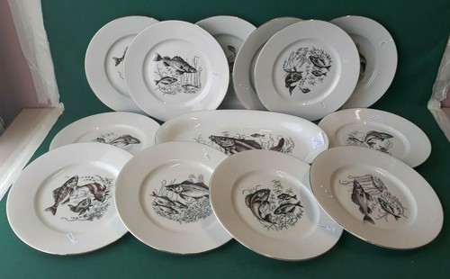 Servizio piatti pesce 12 - pesce, x